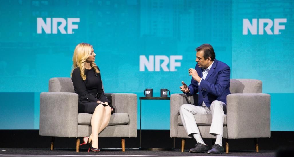 The FDX launch onstage at NRF