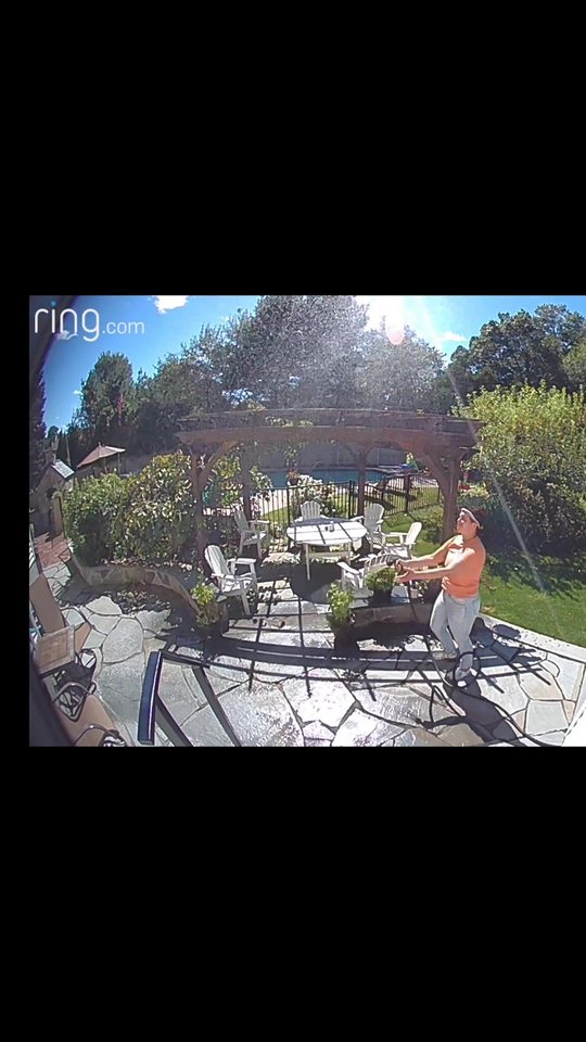 A Ring doorbell clip of a neighbor helping out